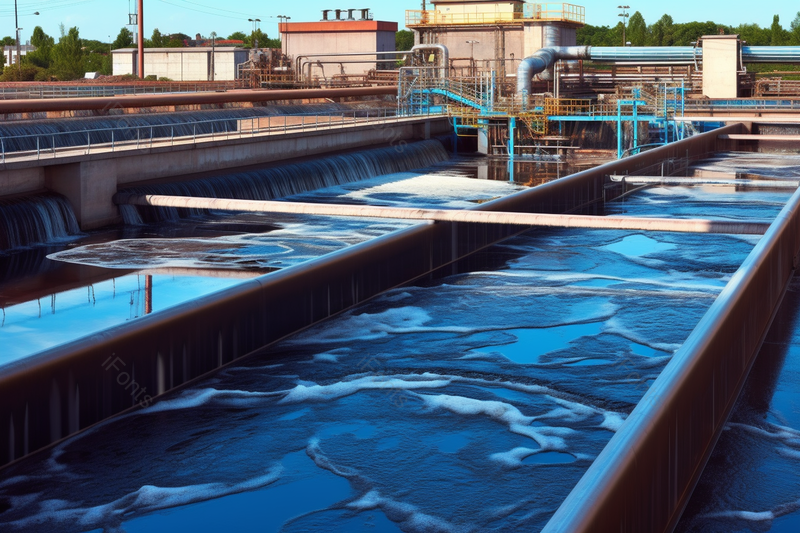 曝气工艺处理废水污水处理池黑色废水城市管理,高清,摄影图,摄影图片,图片大全,摄影图免费下载